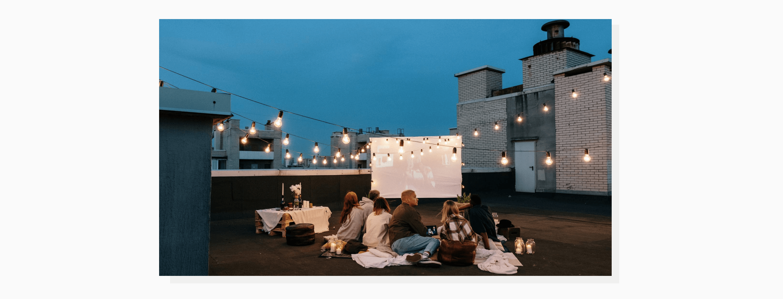 small party on the roof 