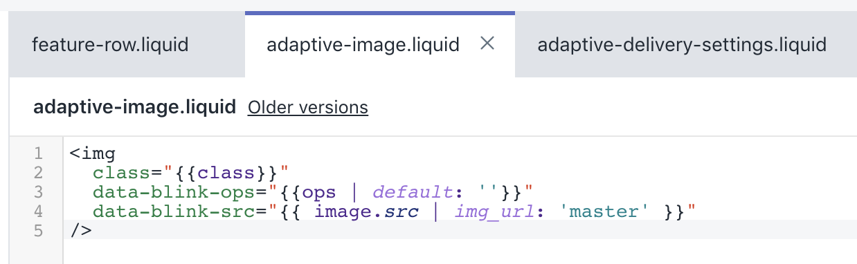 Adaptive Delivery component in Shopify integration