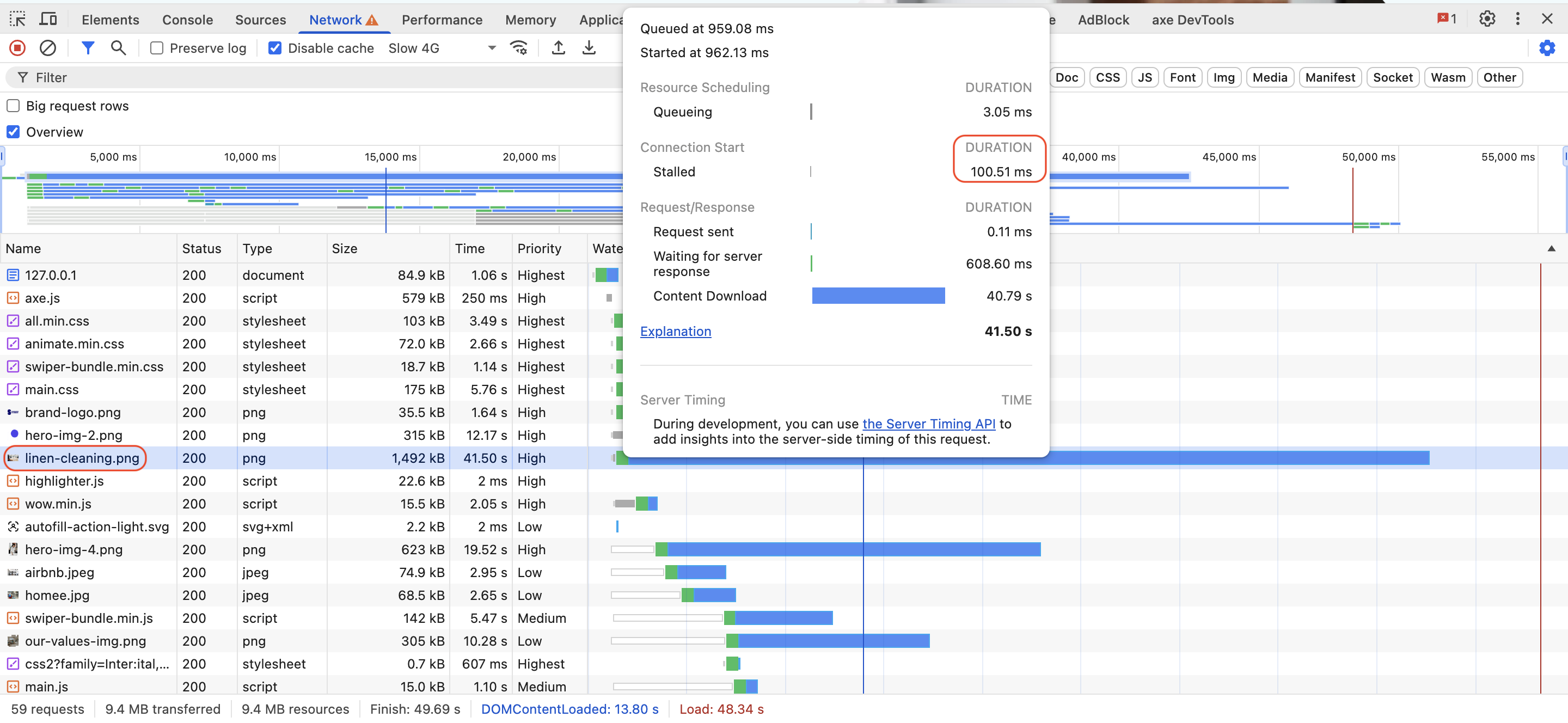 Normal resources loading example