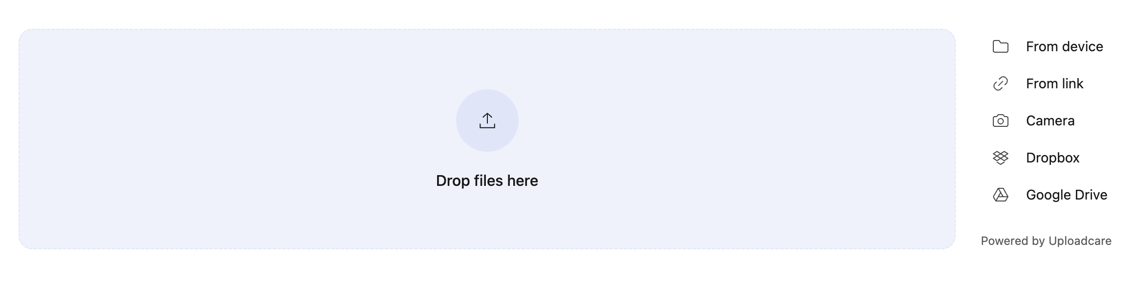 Uploadcare file uploader in Astro