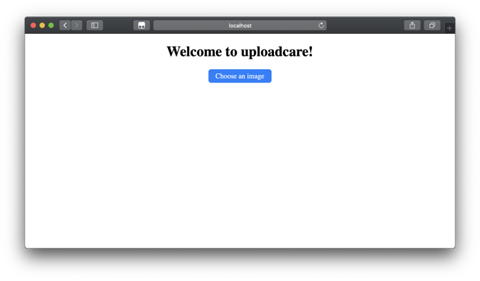 Uploadcare jQuery File Uploader Button